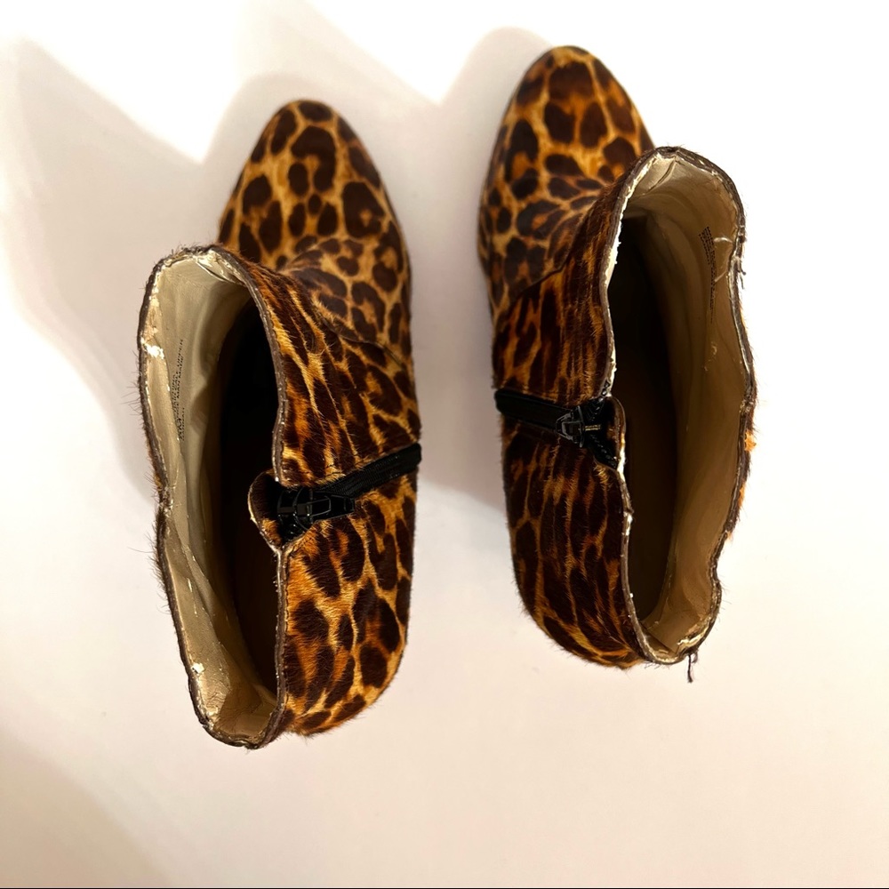 INC Leopard Print Pony Hair Bootie I-9 - Picture 7 of 12